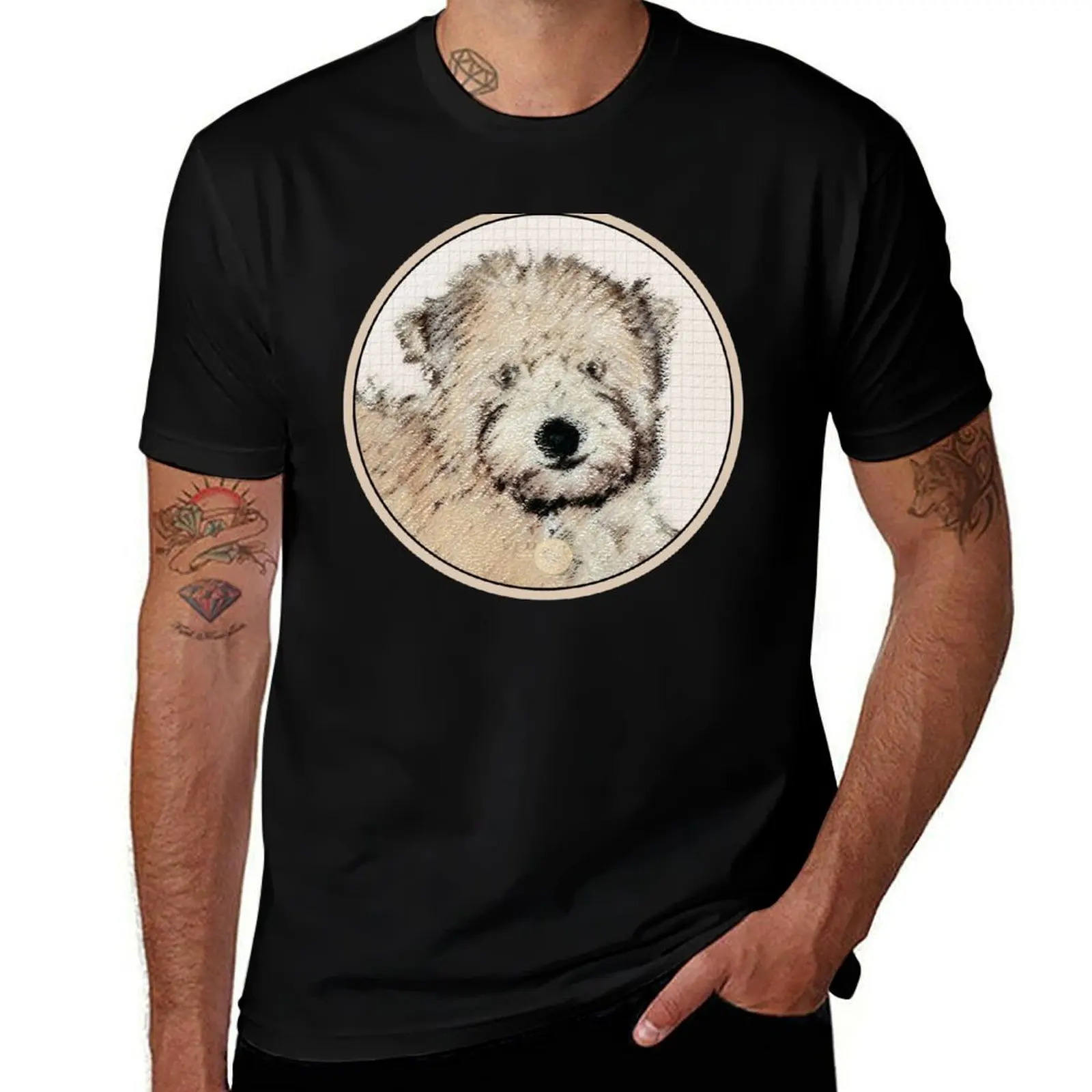 Soft-Coated Wheaten Terrier Puppy T-Shirt Classic Graphic Short Sleeve Top T-Shirt
