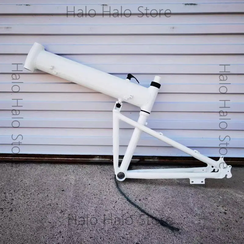 

26/27.5-inch Folding Mountain Bike Frame Made of Aluminum Alloy, Compatible with DIY Assembled Lithium Electric Bicycles
