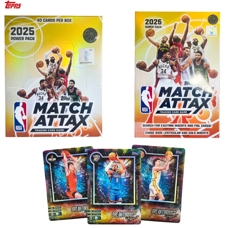 2025 TOPPS Star Card NBA MATCH ATTAX Basketball Battle Card Super Pack