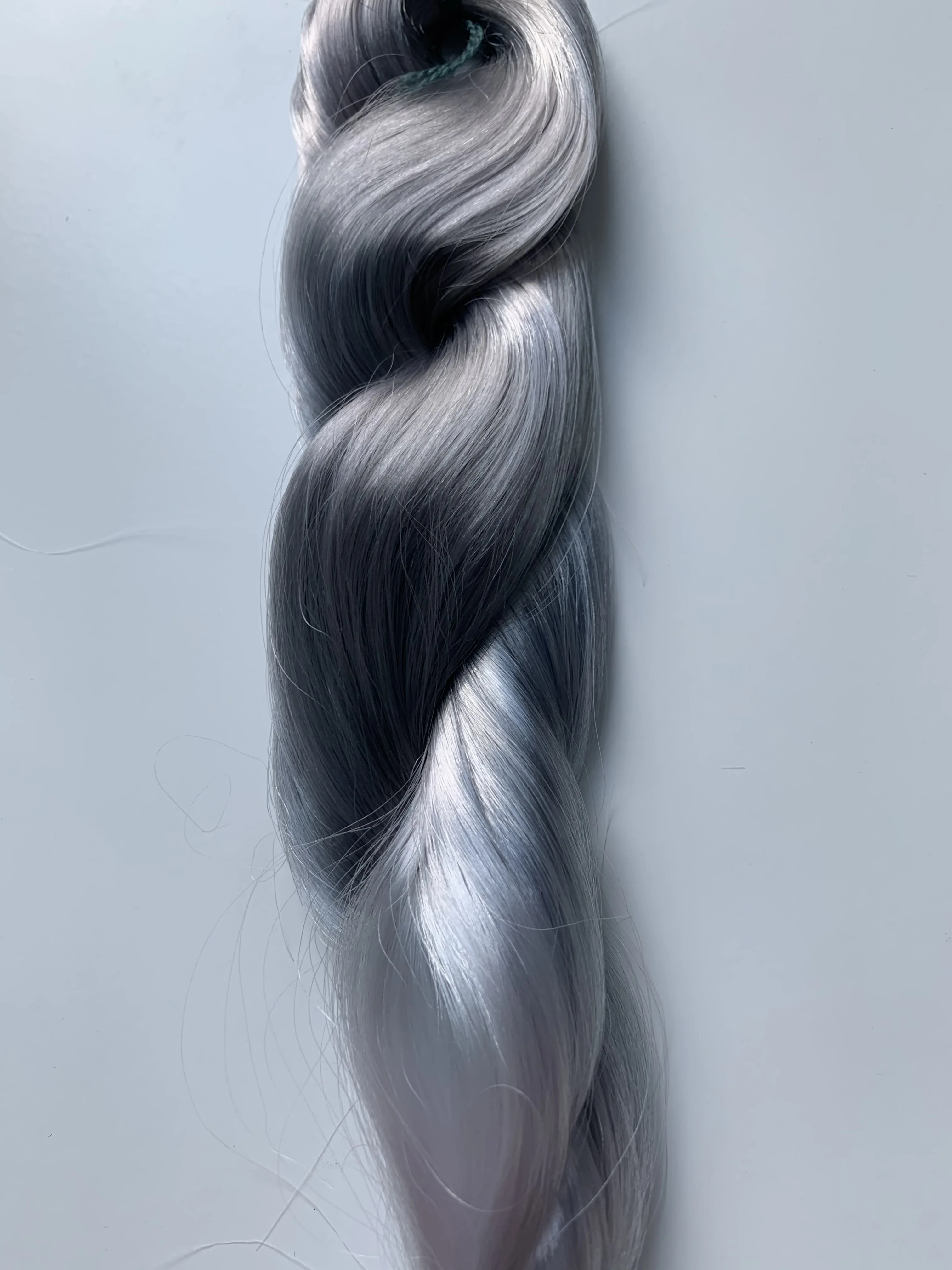 SUPAWIT Toys High Quality Straight Gray Purple Doll Hair Wig Accessories For 1/6 1/8 Scale Fashion Figure Reroot