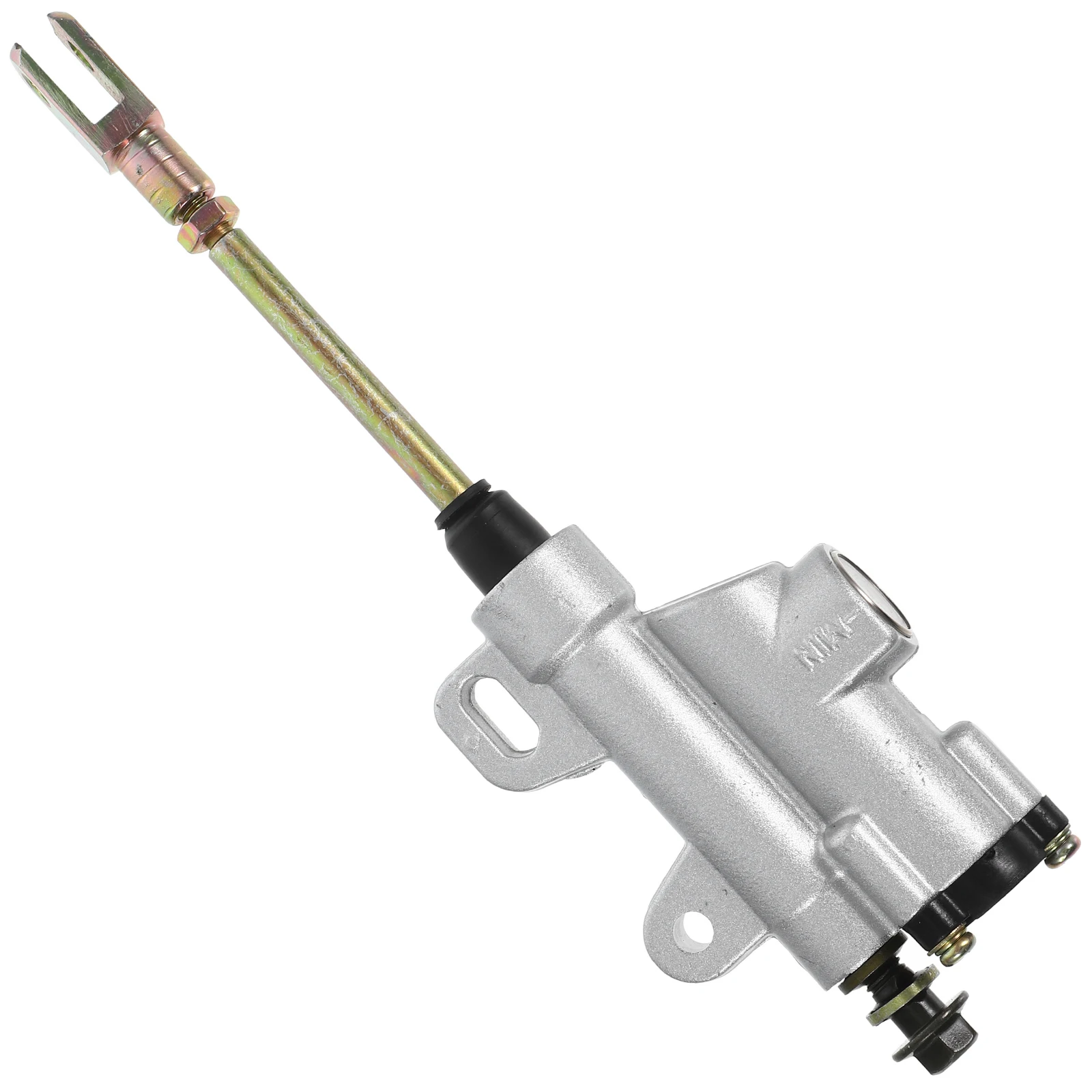 

Hydraulic Brake Pump Rear Master Cylinder Silver For Atv Motorcycle Lining Extended Lever Sturdy Metal Easy Install Reliable