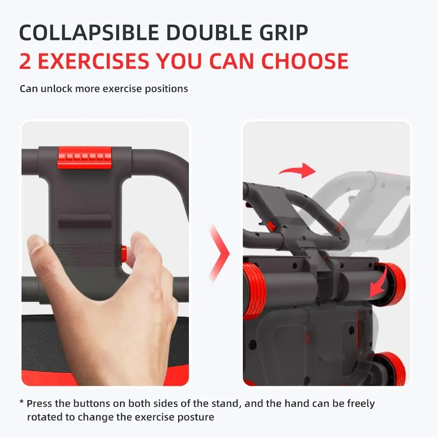 عجلة دوارة FIAMERMOR 2025 AB مع 4 عجلات لدعم الكوع والارتداد التلقائي لحرق الدهون في البطن بشكل فعال وCore T #5