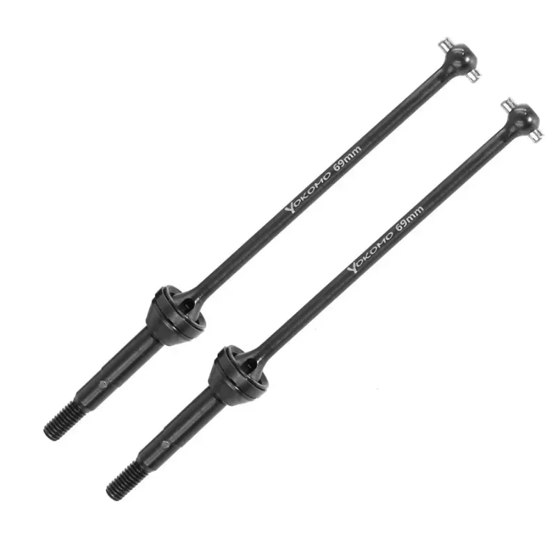 2Pcs Metal 69mm Rear Drive Shaft CVD Driveshaft for YOKOMO YZ2CAL3.1/SO1.0 RC Car Upgrade Parts Accessories