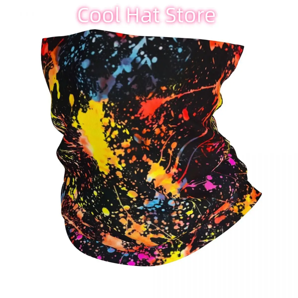 

Custom Colorful Camouflage Bandana Neck Gaiter Windproof Face Scarf Cover Abstract Street Graffiti Art Headwear Tube Balaclava