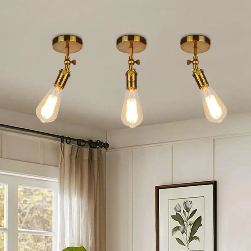 2-Pack Vintage Iron Wall Lights, Wired, Single Head, Simple Design, for Bedroom, Staircase, Basement, Hallway, Indoor Lighting