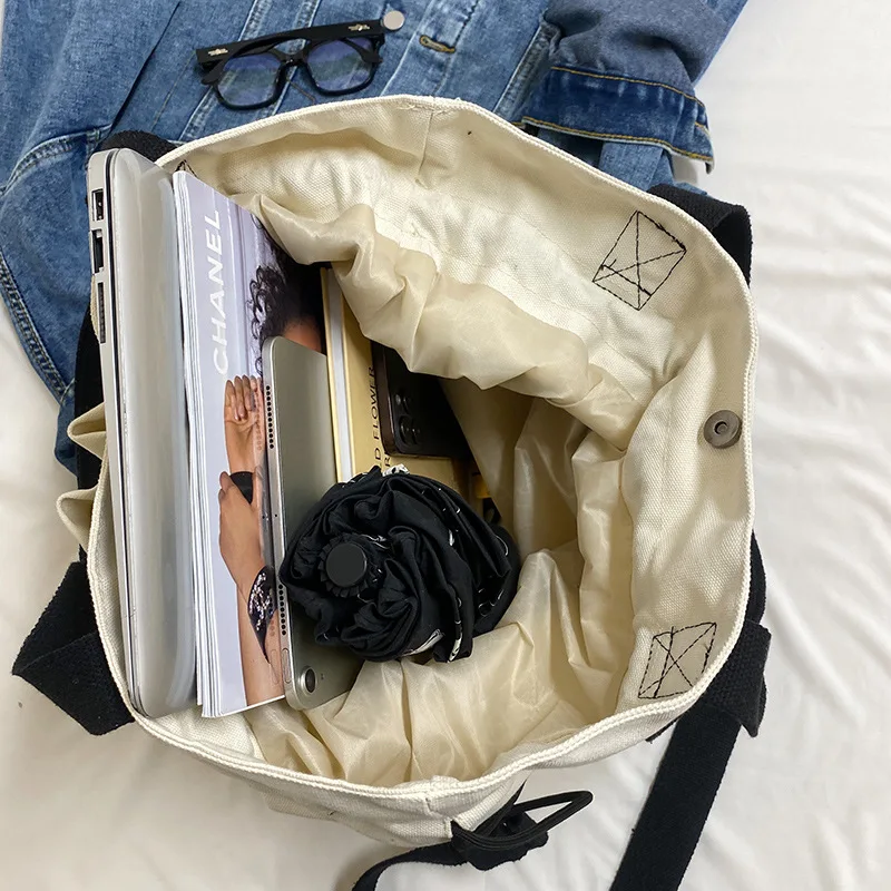 

New Fashion Leisure Backpack Single Shoulder Large Capacity Simple Commuter Bag Student All Match High Appearance Level Backpack