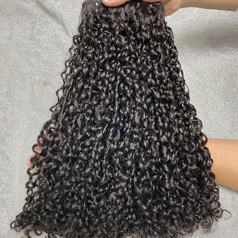 Mongolian kinky Curly Human Hair Bundles Raw Vietnamese Unprocessed Burmese Hair Bundle Virgin 11A Double Drawn Weave Extensions