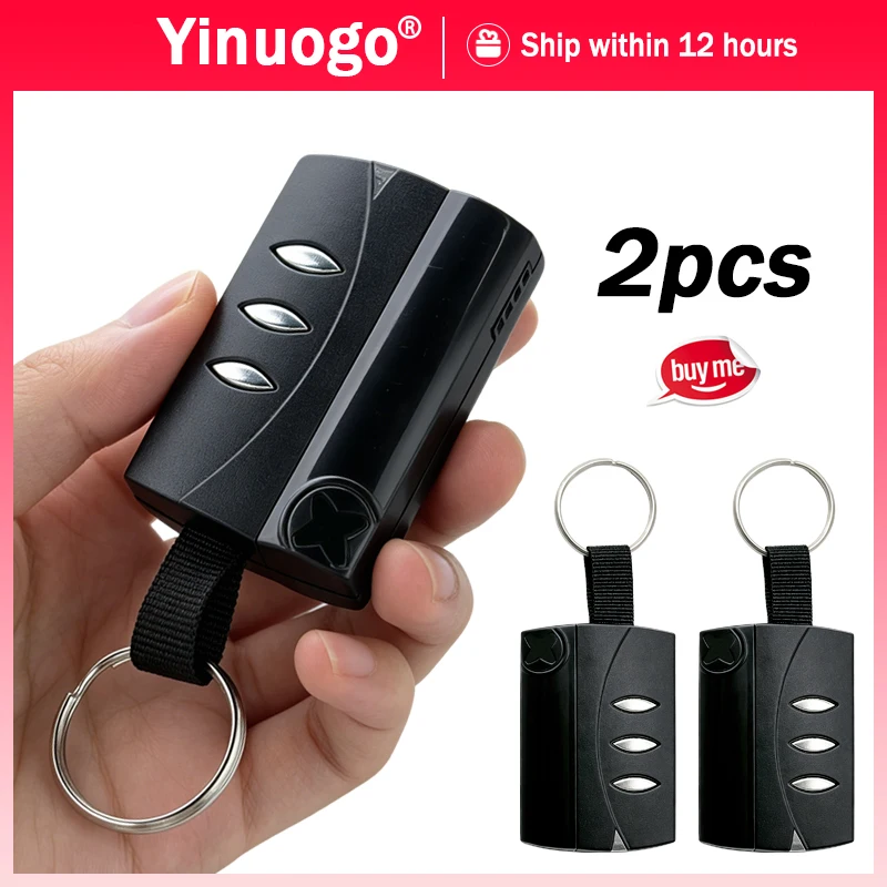 For PUJOL VARIO 433.92MHz Black Garage Remote Control Only Compatible With PUJOL VARIO 433MHz Gate Control Transmitter