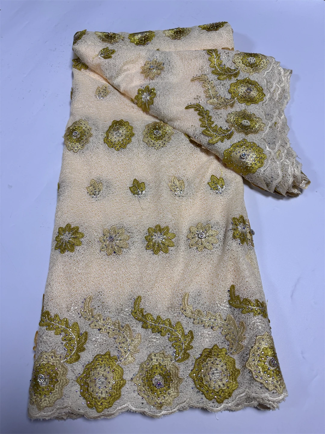

African Soft Cotton Voile Wedding Dress Swiss Lace Applique Flower Nigerian Fashion Latest Swiss Laces Trend from Switzerland