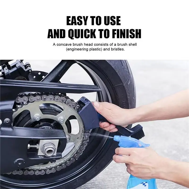 New Universal Gear Chain Cleaner Brush Motorcycle Bicycle Cleaning Tool Chain Maintenance Cleaner Dirt Brush Car AccessoryAcc