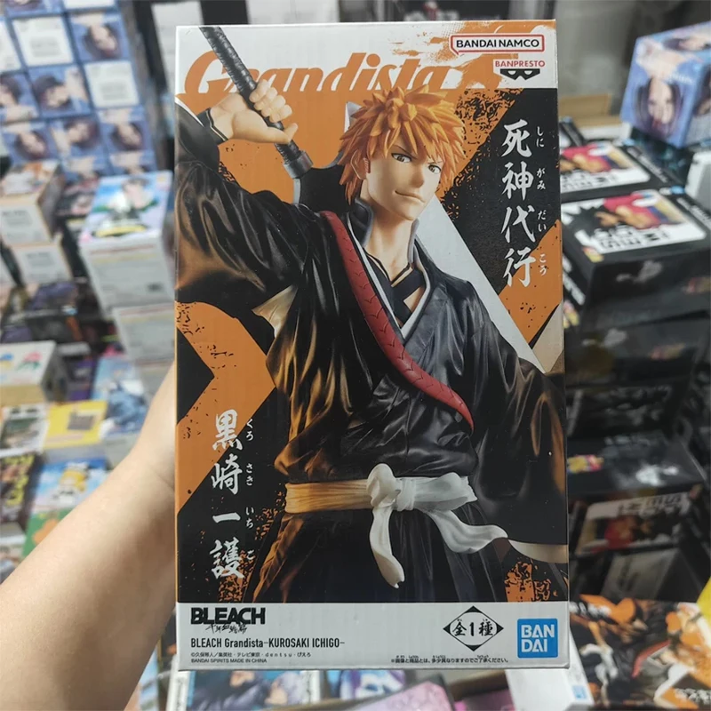 Gloednieuwe Authentieke en Ongeopende Bandai Banpresto Bleach Grandista Kurosaki Ichigo Anime Actiefiguren Model Decoratie 32Cm