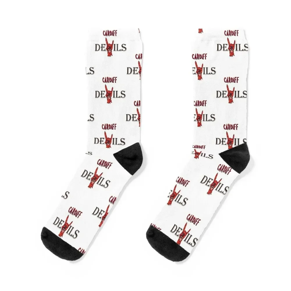 

The Cardiff Ice Hockey Team - Cardiff Ice Hockey League Socks custom sports sports and leisure Running cotton Ladies Socks Men's