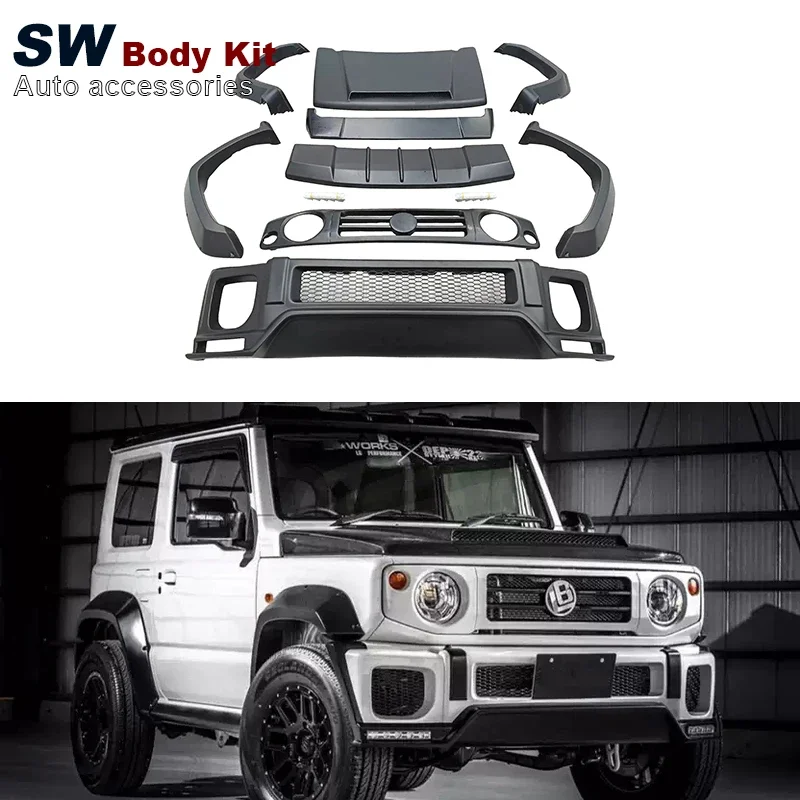 

Factory Wholesale LB Style Body Kit For Suzuki Jimny JB64 JB74 Front Bumper Auto Parts Spoiler Aerodynamic Performance Kit