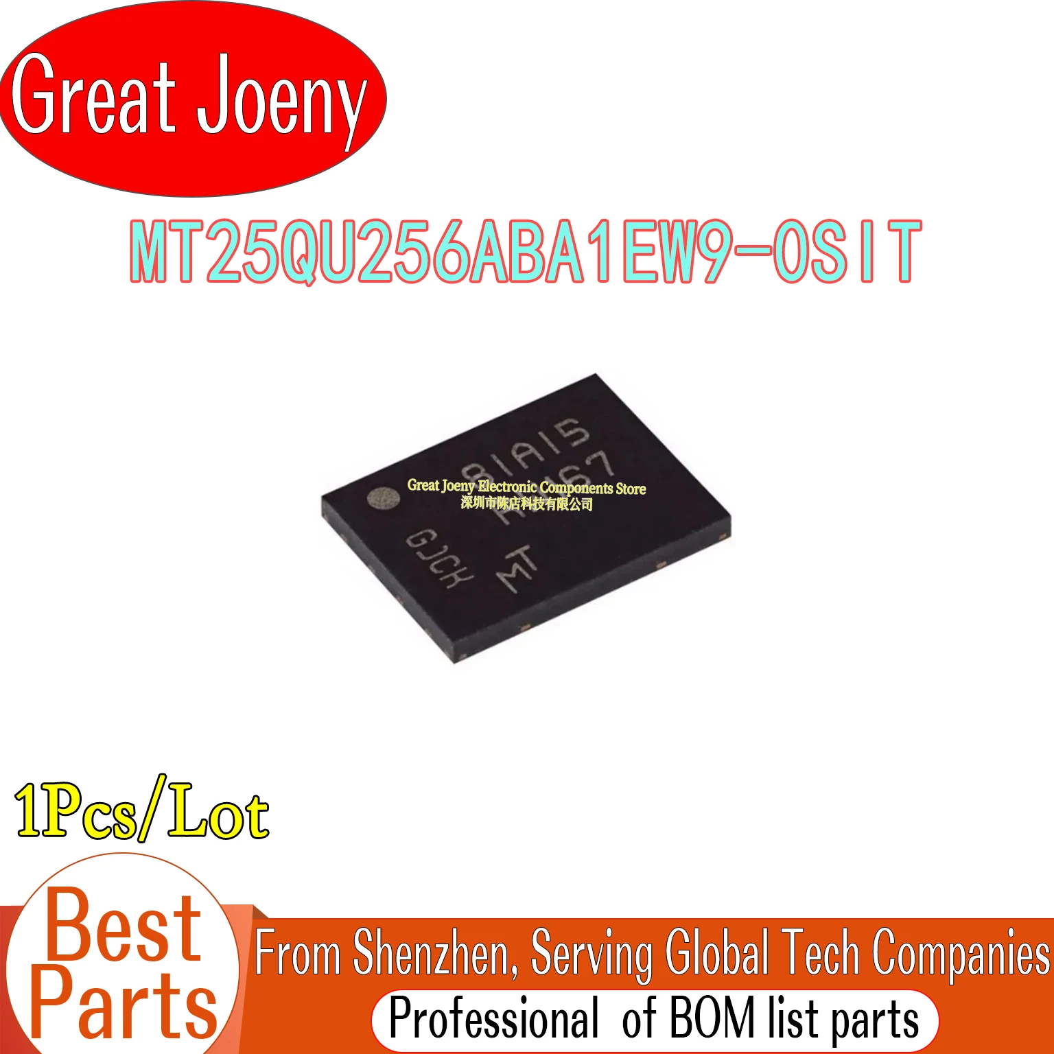 100% New Original RW167 MT25QU256ABA1EW9-0SIT MT25QU256ABA1EW9 FLASH IC Chipset WPDFN-8