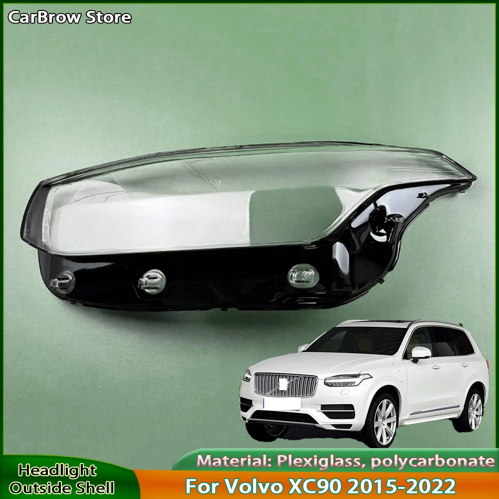 

Headlamps Transparent Lampshad For Volvo XC90 2015 2016 2017 2018 2019 2020 Car Front Headlight Cover Lens Lamp Shell Masks