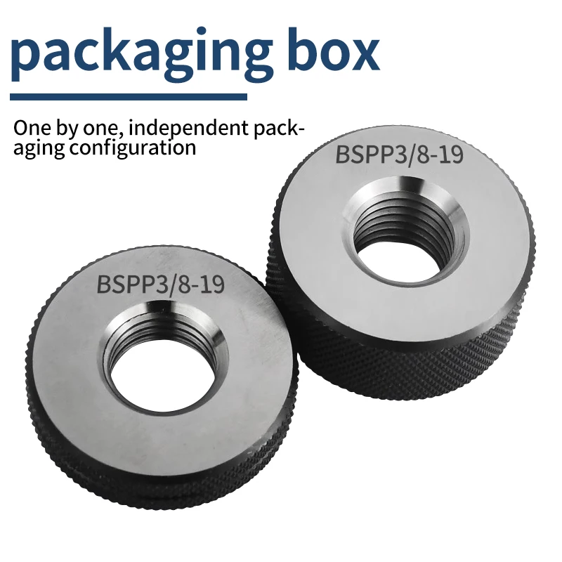 VOKET TAP BSPP Straight Pipe Thread (55° Japanese Standard) Thread Ring Gauge Inspection Tools 1/16 1/8 1/4 1/2 3/4 3/8 1-11