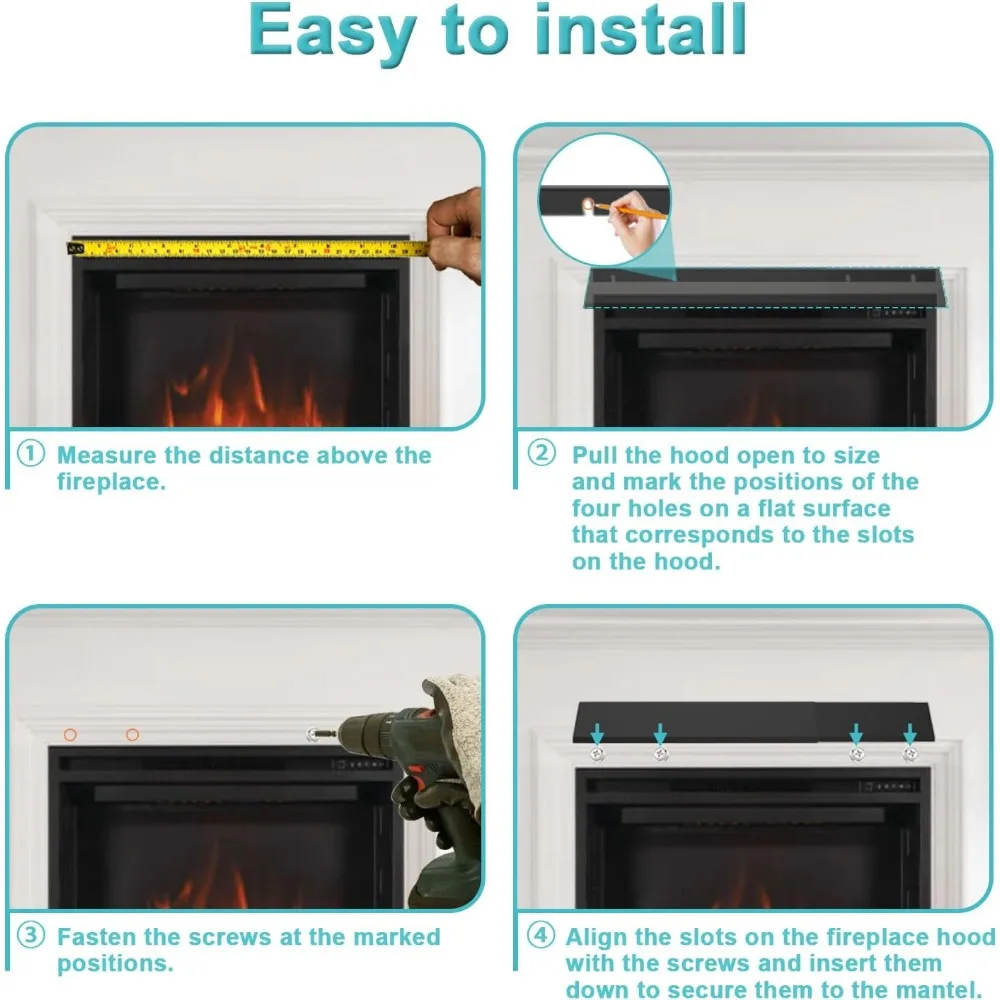 شفاط مدفأة مرن، نطاق 28-48 بوصة، مثالي لأحجام الموقد المختلفة مع عزل ممتاز ومقاومة للتآكل