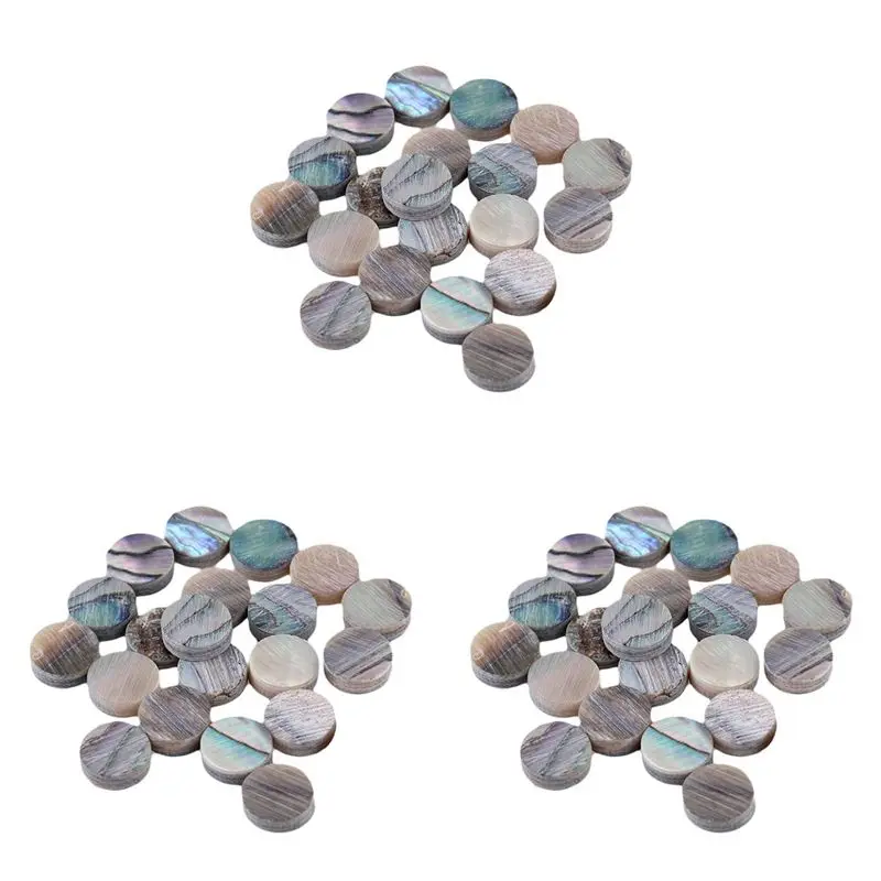 ABKV-Green Paua Abalone Inlay Dots 6Mm Guitar Ukulele Banjo Maker (Paquete de 60)