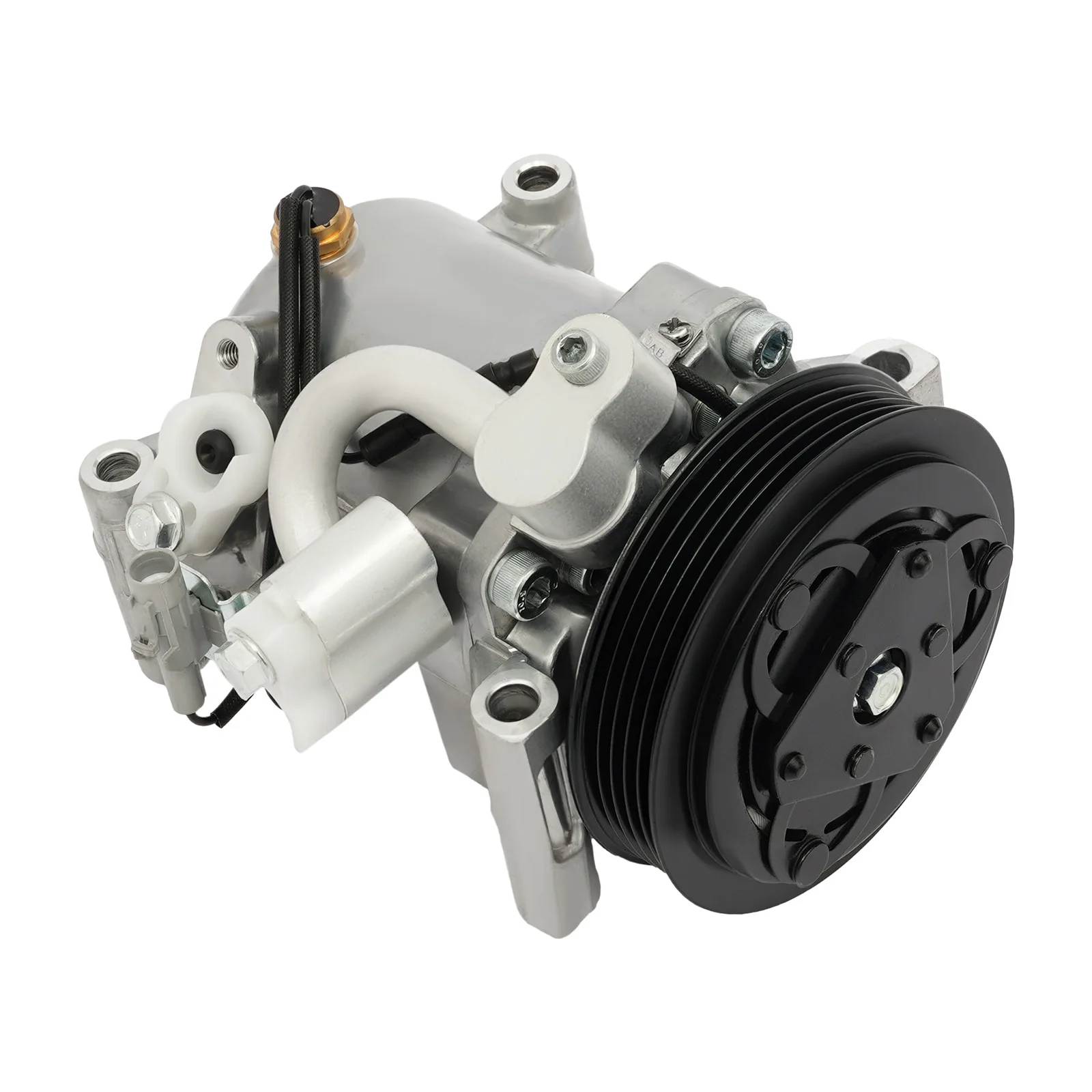 AC Compressor 9520080JA0 for 2007-2009 Suzuki SX4 2.0L, A/C Compressor With Clutch & 5 Groove Pulley, 12V Aircon Compressor Direct Fit Replacement