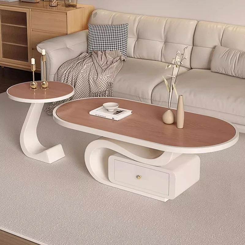 Small Designer Coffee Table Modern Cute Storage Nordic Luxury Living Room Side Table Italian Mesas Bajas Lounge Suite Furniture