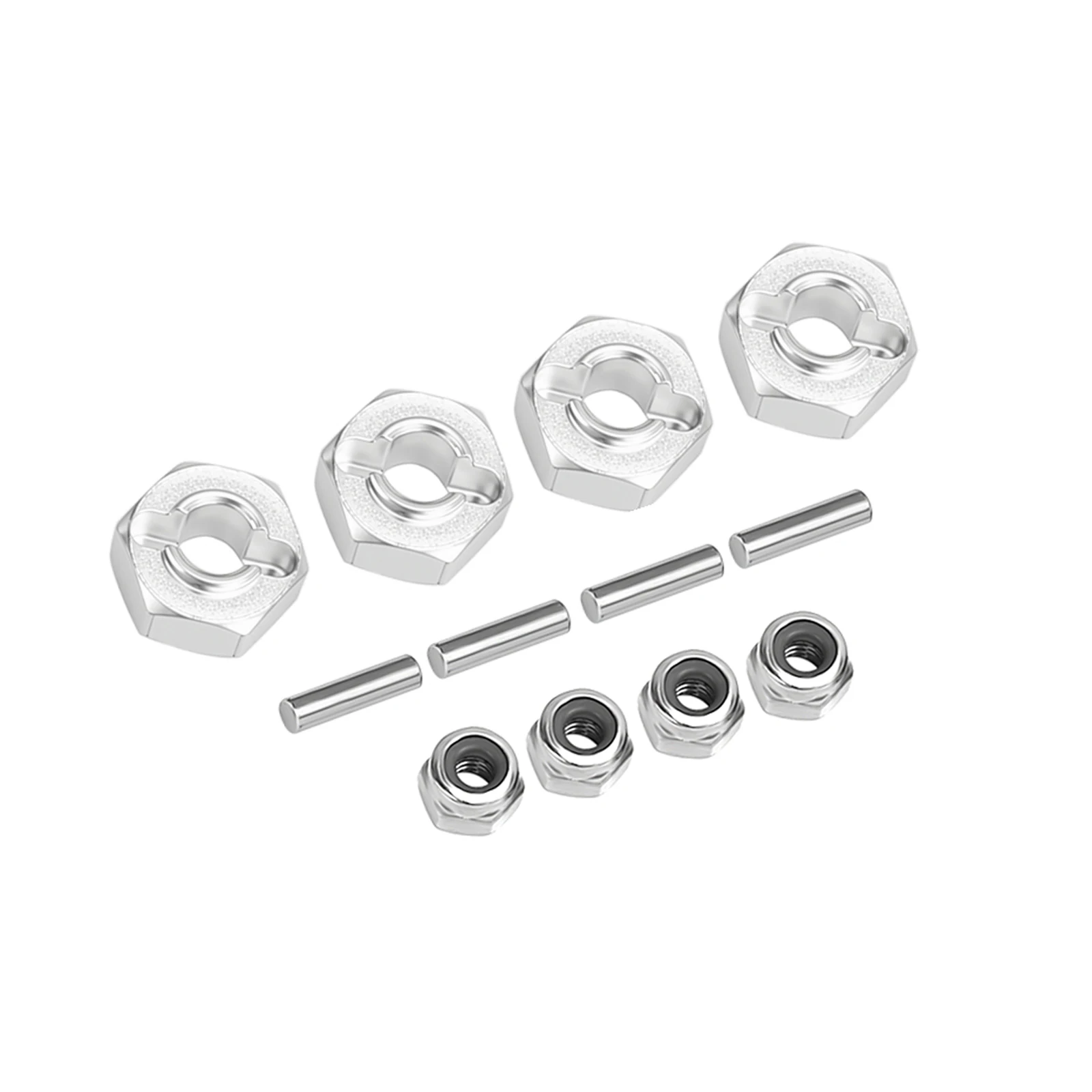 INJORA Stainless Steel U-joint Drive Shaft, Axles, Wheel Hexes Set for Losi Micro-B Micro-T