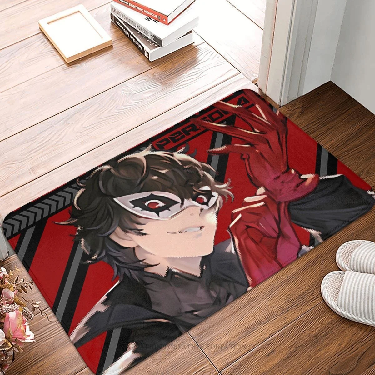 Persona 5 Non-slip Doormat Kitchen Mat PROTAGONIST FINISHING TOUCH Hallway Carpet Entrance Door Rug Home Decor