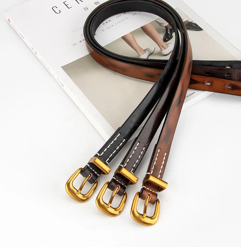 حقيقية حزام جلد البقر المرأة الجلود الطبيعية مشد الإناث Cummerbund معطف حزام فستان الديكور حزام ضيق J1743