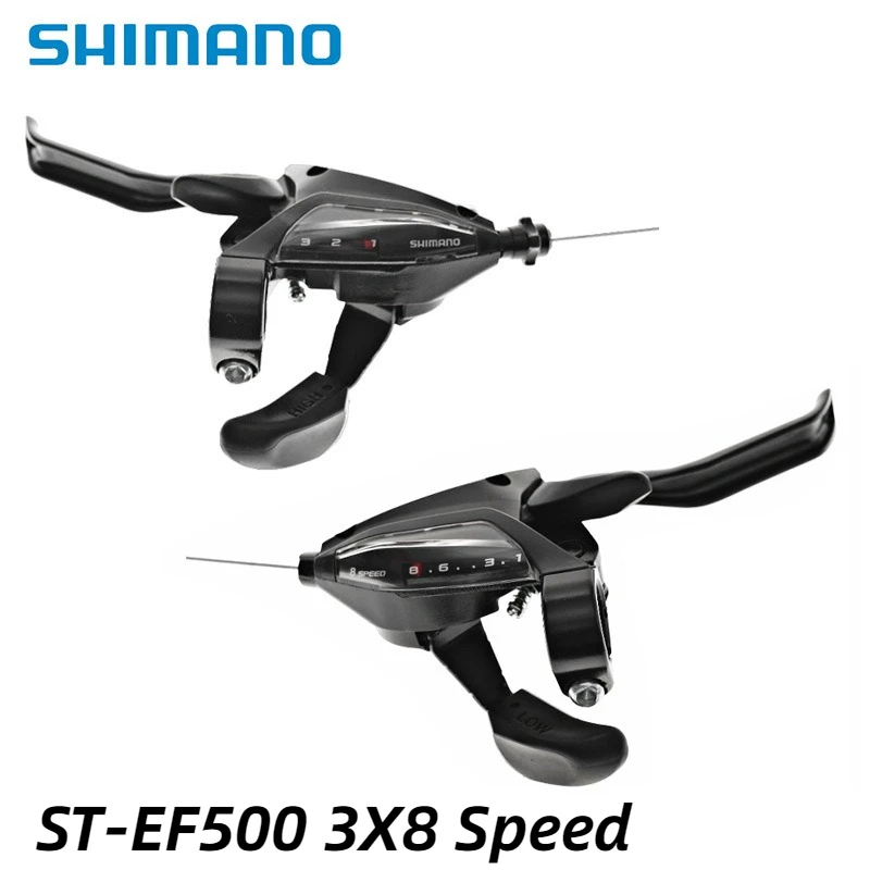 Shimano ST-EF500 Shifter 3s 7s 8s EZ FIRE PLUS Brake Lever 21speed 24speed With Window MTB Mountain Bike Cycling Part