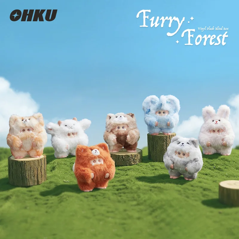 

Hot New Genuine Ohku Fluffy Monster 2nd Generation Furry Forest Series Vinyl Plush Blind Box Holiday Gift For Men Women Toys