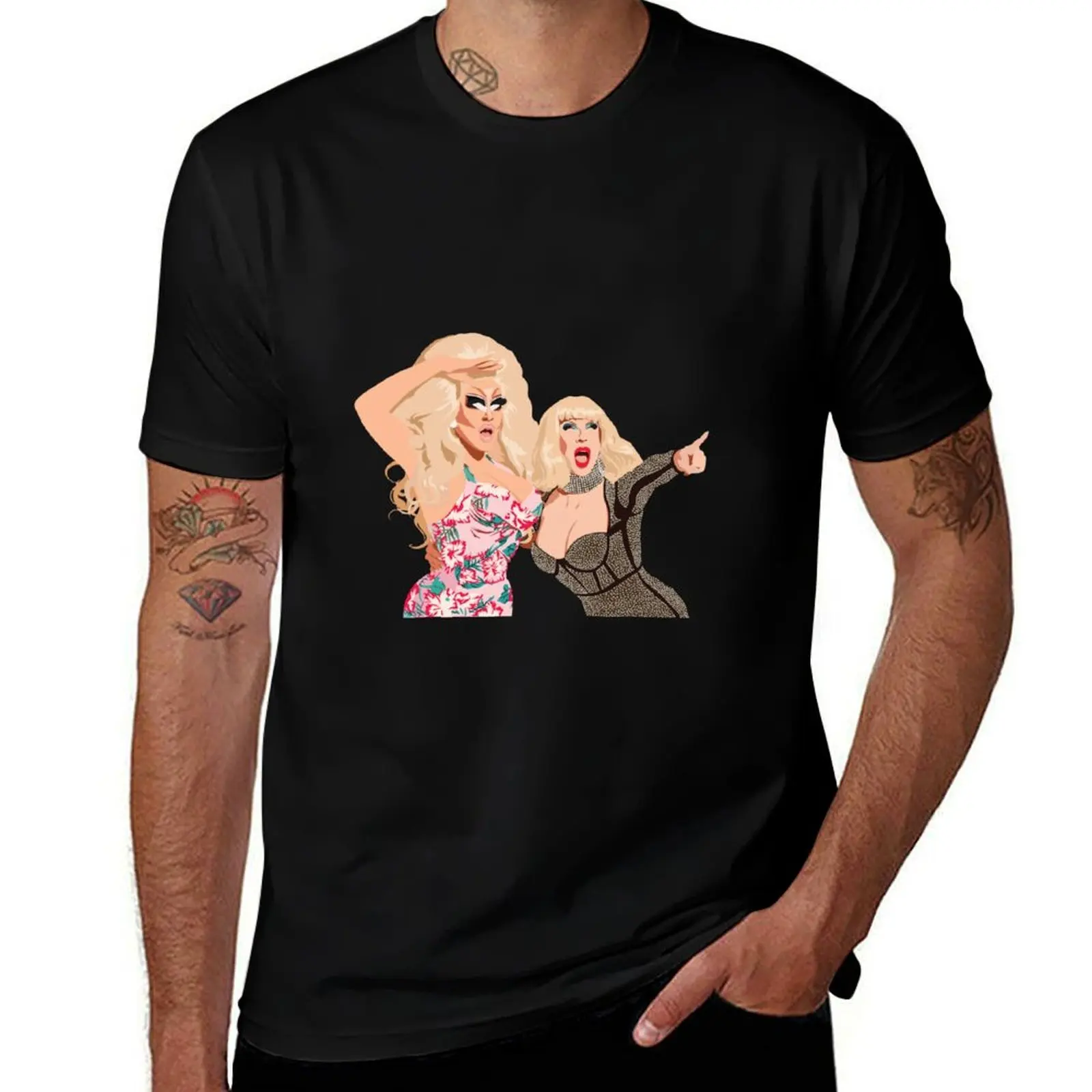 

trixie and katya live T-Shirt Work Basic Short Sleeve Top