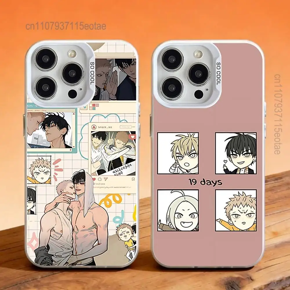 

Cartoon BL 19 Days Comics Phone Case For iPhone 17,16,13,12,11,15,14,Pro,Max,Plus,SE4,Air,Mini White IMD Matte