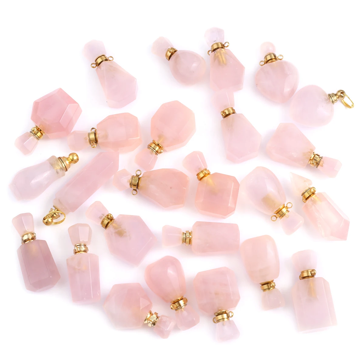 2Pcs Random Essential Oil Perfume Bottle Pendant For Jewlry Making DIY Necklace Accessory Wholesale