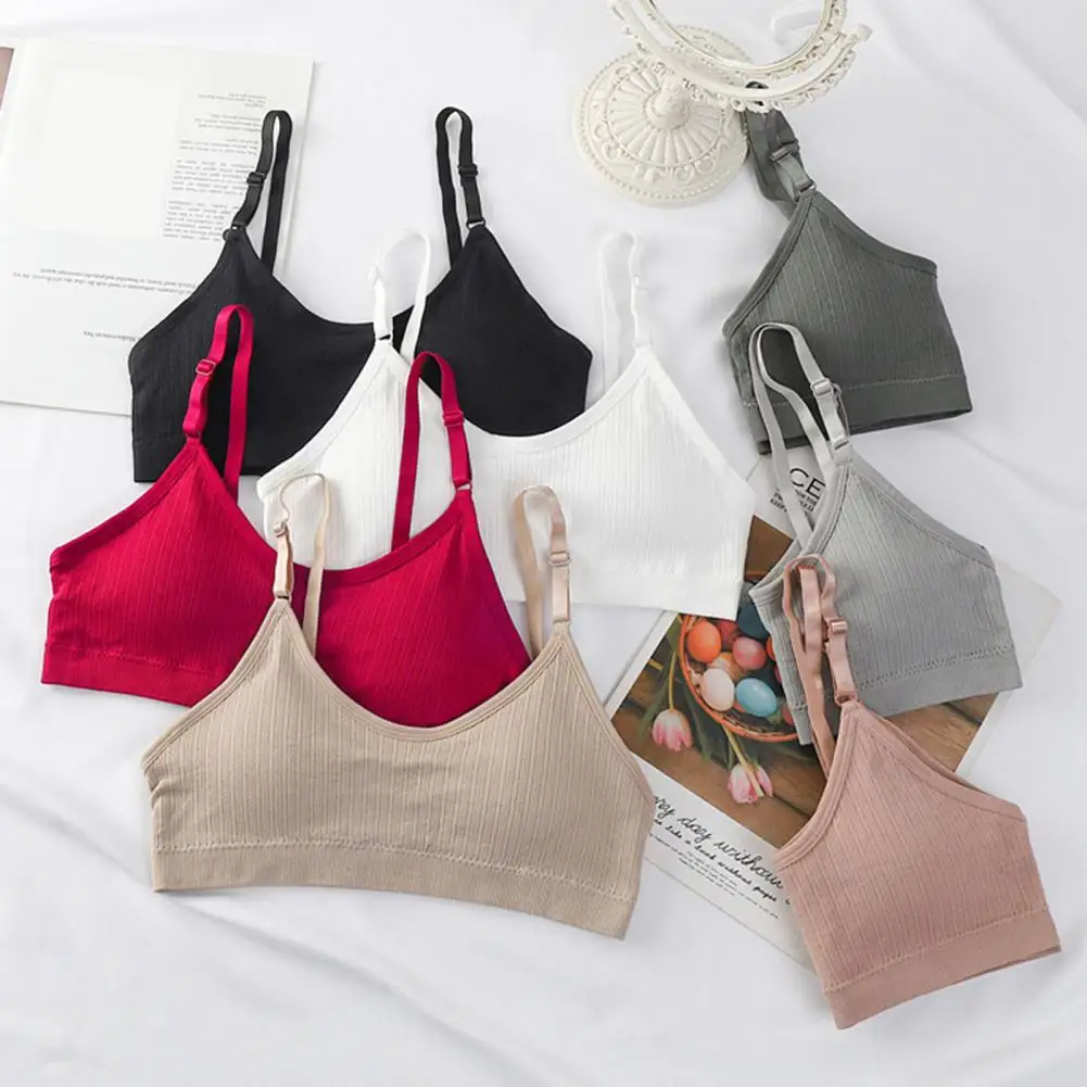 

Seamless Tube Top Push Up Bras For Women Non-wire Bra Removable Pads Adjust Straps Small Cup Underwear Female Sexy Lingeries 85