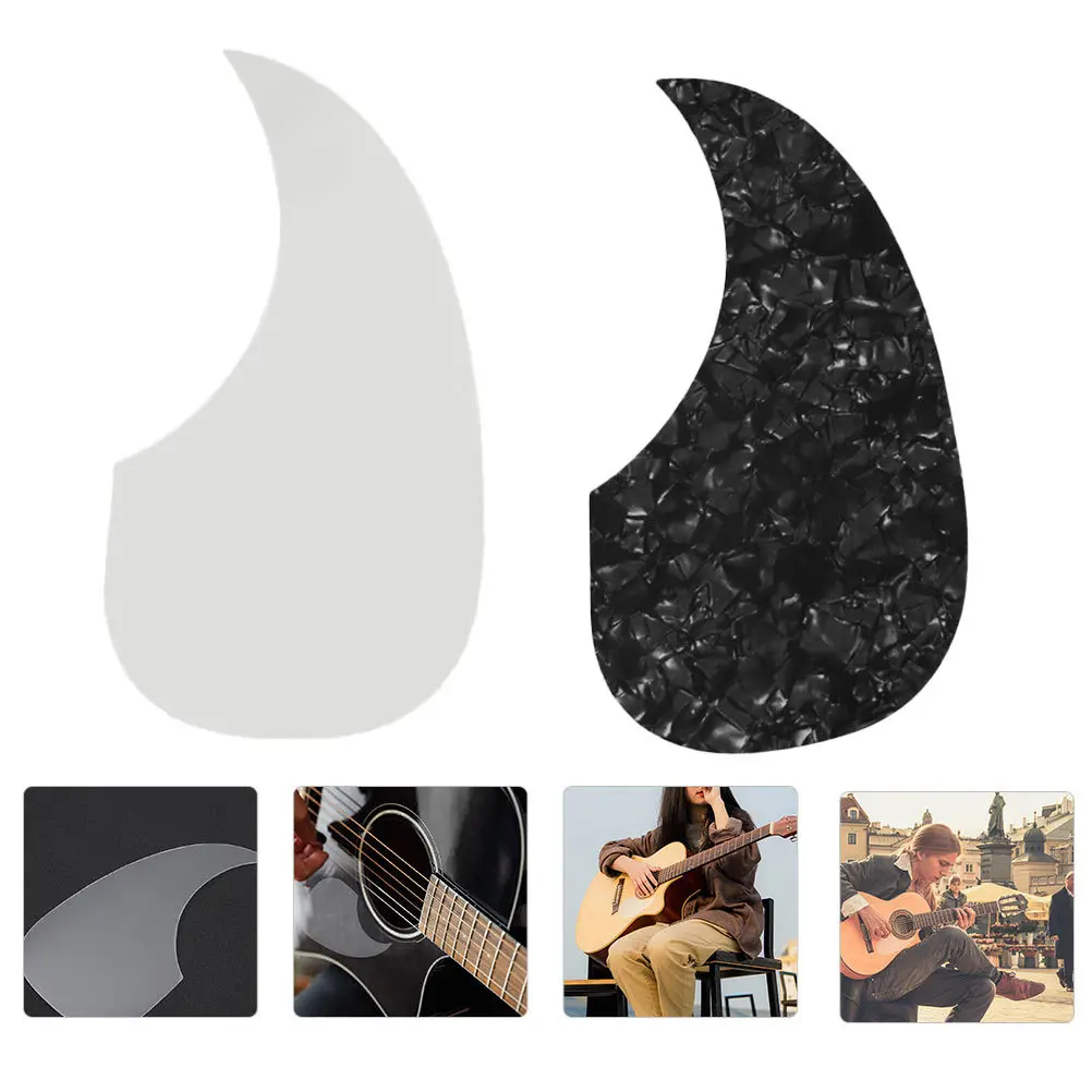 

2Pcs Guitar Pickguard Sticker Folk Plate Protective Decal for 40-41 Inch Guitar Pickguard Decal