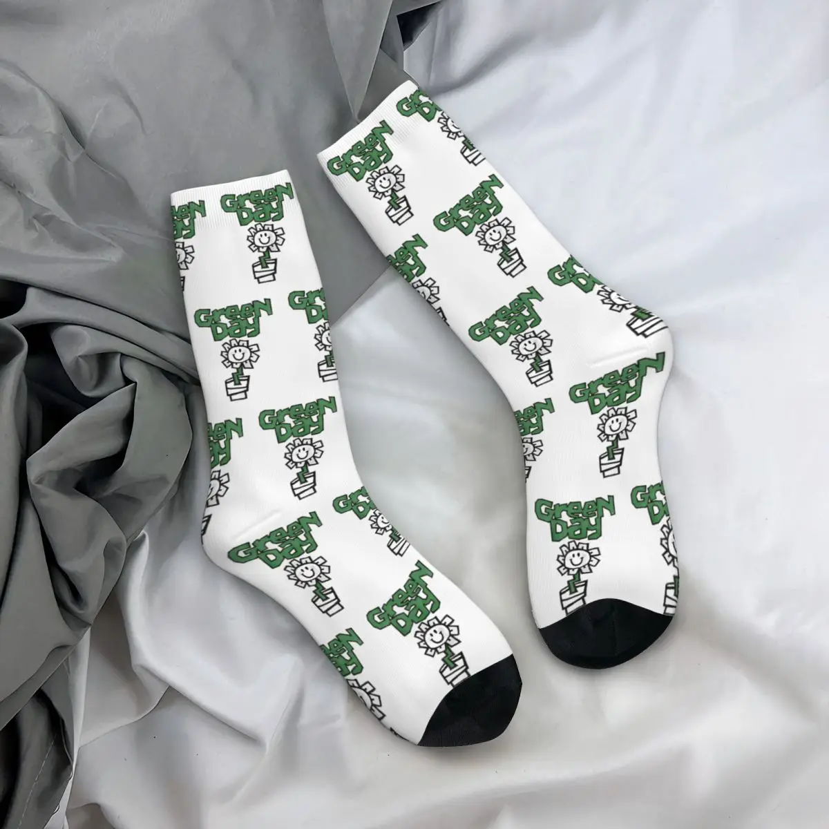 Green Day Punk Rock Socks Men\'s Women\'s Polyester Casual American Socks Harajuku Spring Summer Autumn Winter Socks Gifts