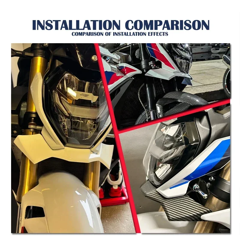 Motorcycle For BMW S1000R 2021 2022 2023 S 1000 R S1000 R Wing Fairing Downforce Naked Front Aerodynamic Spoiler Winglet New