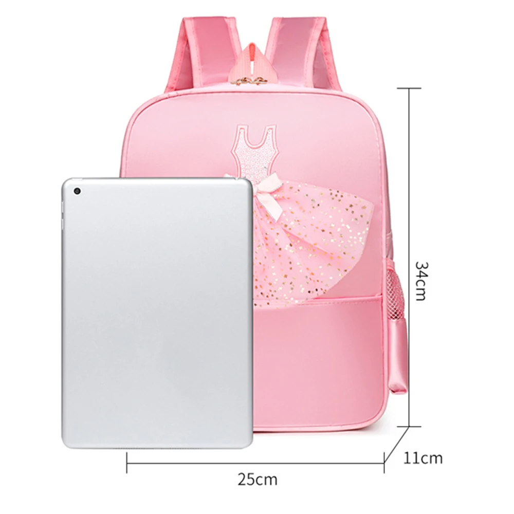 Personalized Dance Bag New Children's Shoulder Dance Backpack Ballet Schoolbag Girls' Princess Dancing Bag Can Embroidery Name