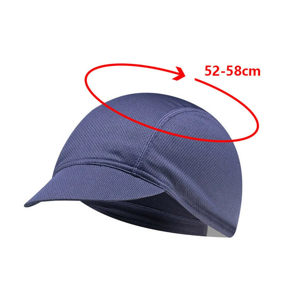 Breathable Solid Color Portable Dustproof Cycling Hat Summer Elastic Mesh Fabrics Bicycle Riding Cap