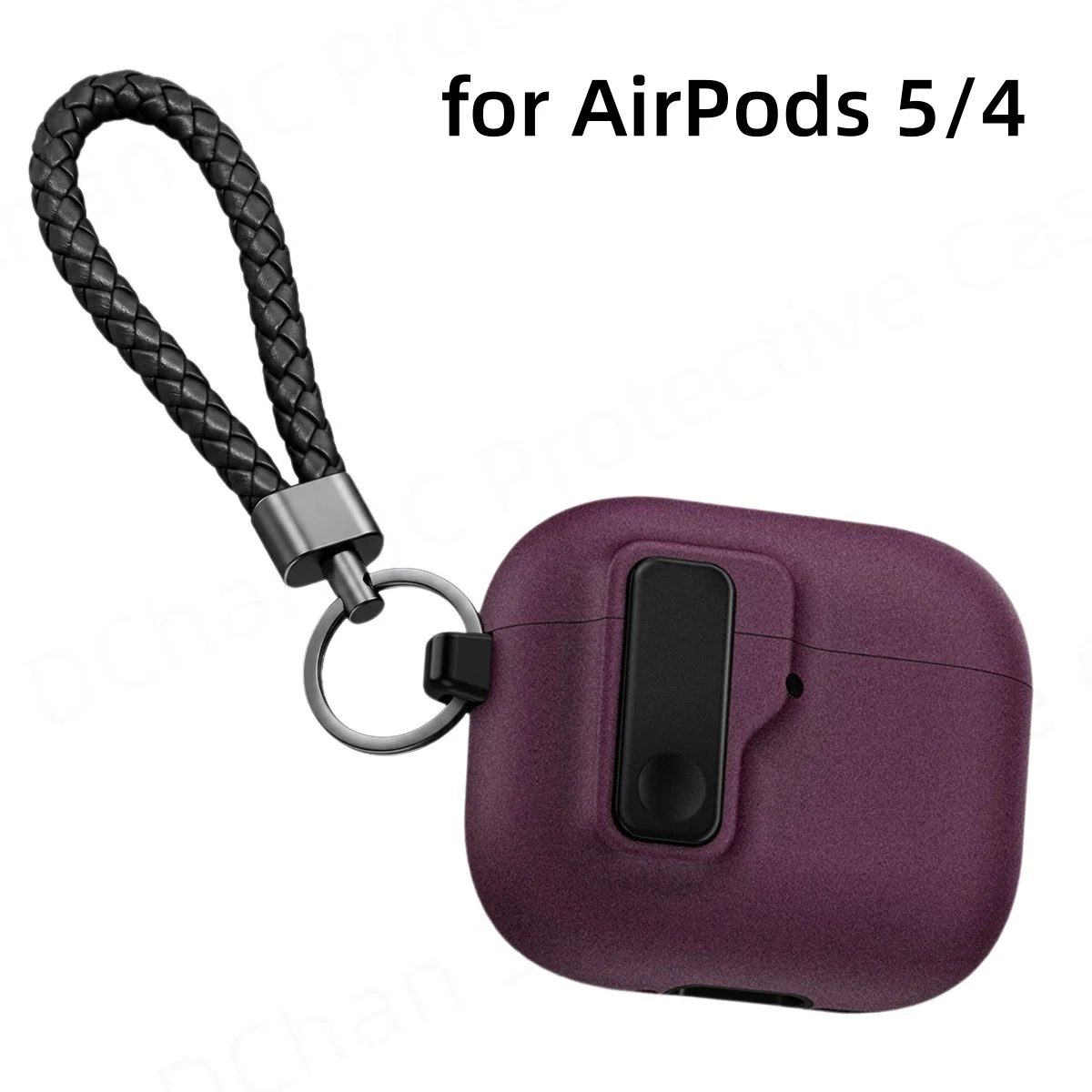 for AirPods 5 Case  Rugged Case For AirPods 5/4 ANC Case with Security Lock for 2026 AirPods 4/5 Cases【Sand Stone】With Lanyard