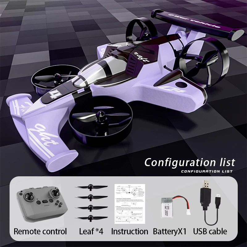 CZ04 Rc Vliegtuigen Amfibische Afstandsbediening Drift Auto 360 °   Rol Headless-modus Land- en luchtervaring Snelheids- en opwindingsvliegtuig