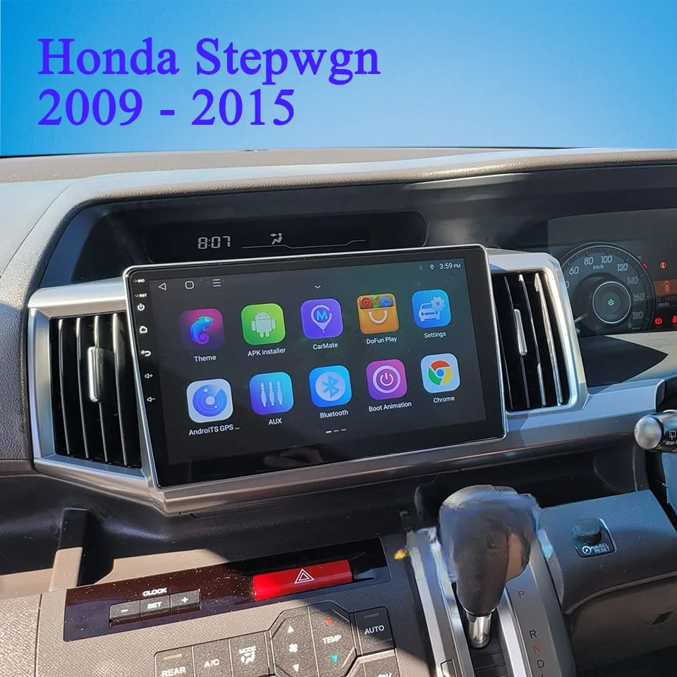Android 14 8G+128G Car Radio For Honda Stepwgn 2009 2011 2013 2015 Auto GPS Navi DVD Cassette Head Unit 4G Lte WiFi Carplay Auto