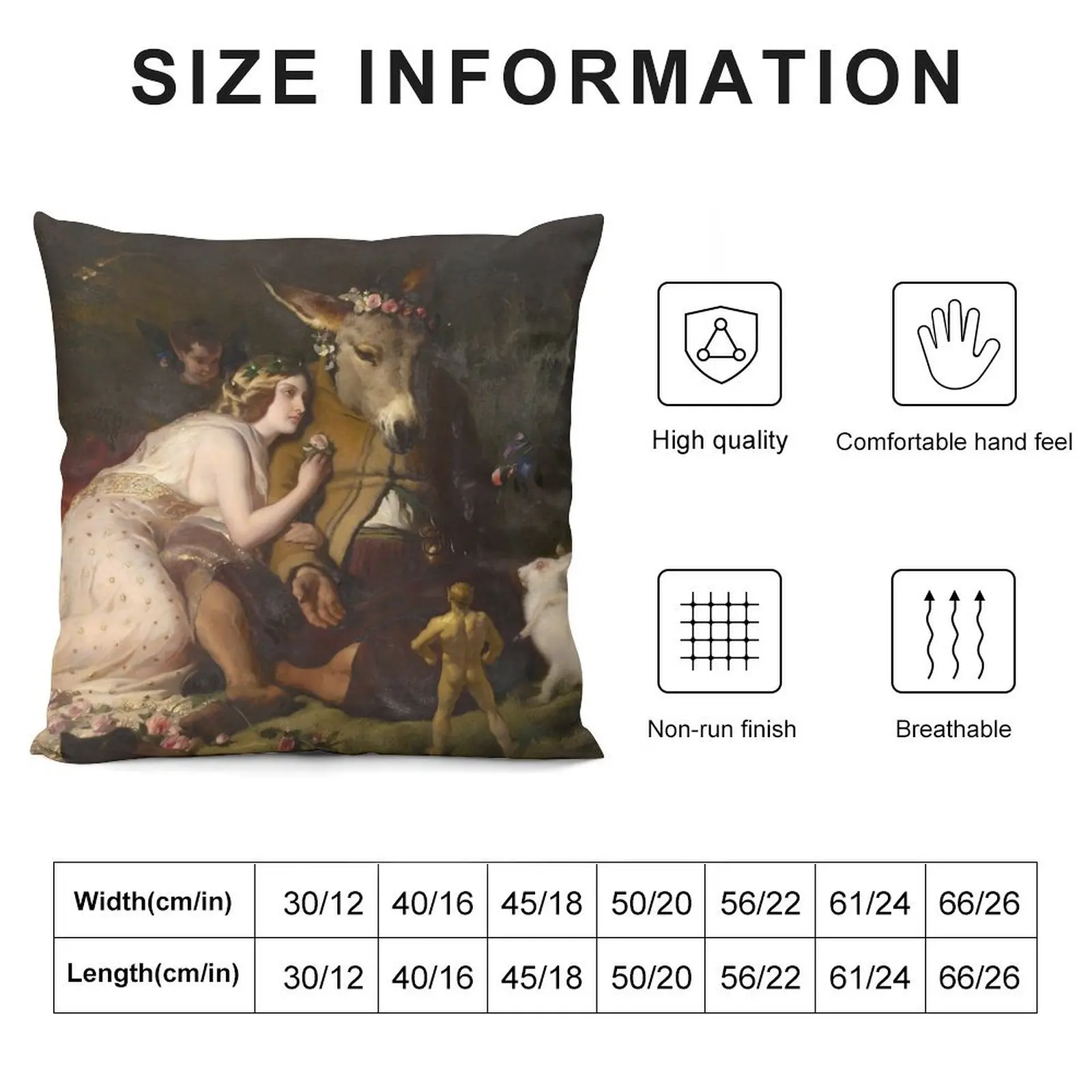 Scene from A Midsummer Night's Dream Titania and Bottom by Edwin Henry Landseer (1848) Throw Pillow Sitting Cushion pillow