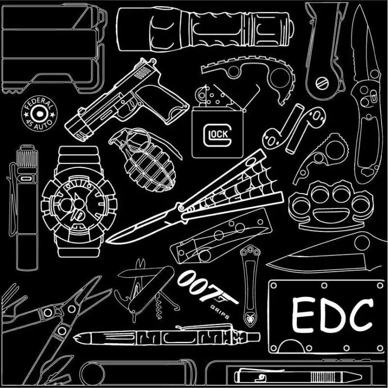 1pc EDC Graffiti Image Kydex Thermoplastic Board for Knife Sheath Case Making Material - Hot Plastic Plate Kydex Material