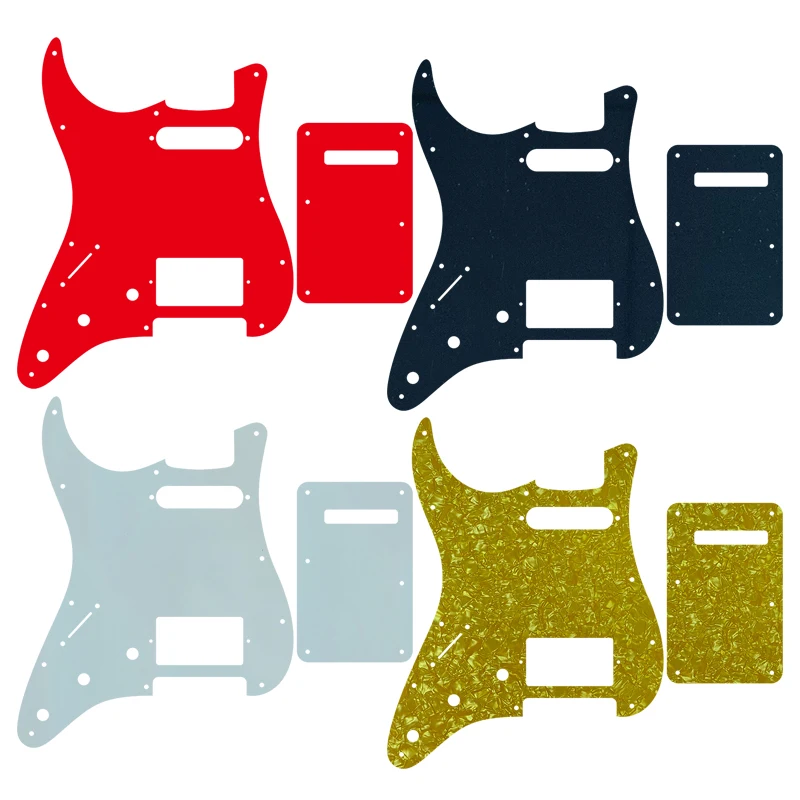 

Guitar Parts - For Left Handed USA/Mexico Fd Strat 72'11 Screw Hole Standard PAF Humbcker Hs Guitar Pickguard & Back Plate