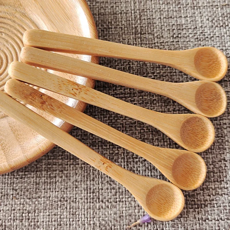 Mini cucchiaio di miele cucchiaio di sale cucchiaio di gelato per bambini ecologico in legno naturale cucchiaio da cucina da cucina cucchiai per mescolare il caffè