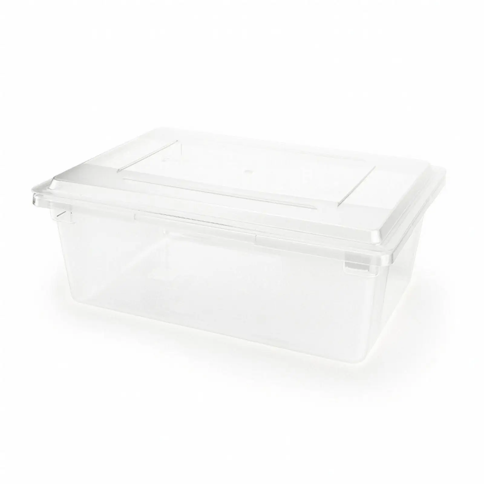 Fabric Box Transparent Refrigerator Organizer Large Capacity Food Container Thickened Stackable Box for Home Kitchen Use