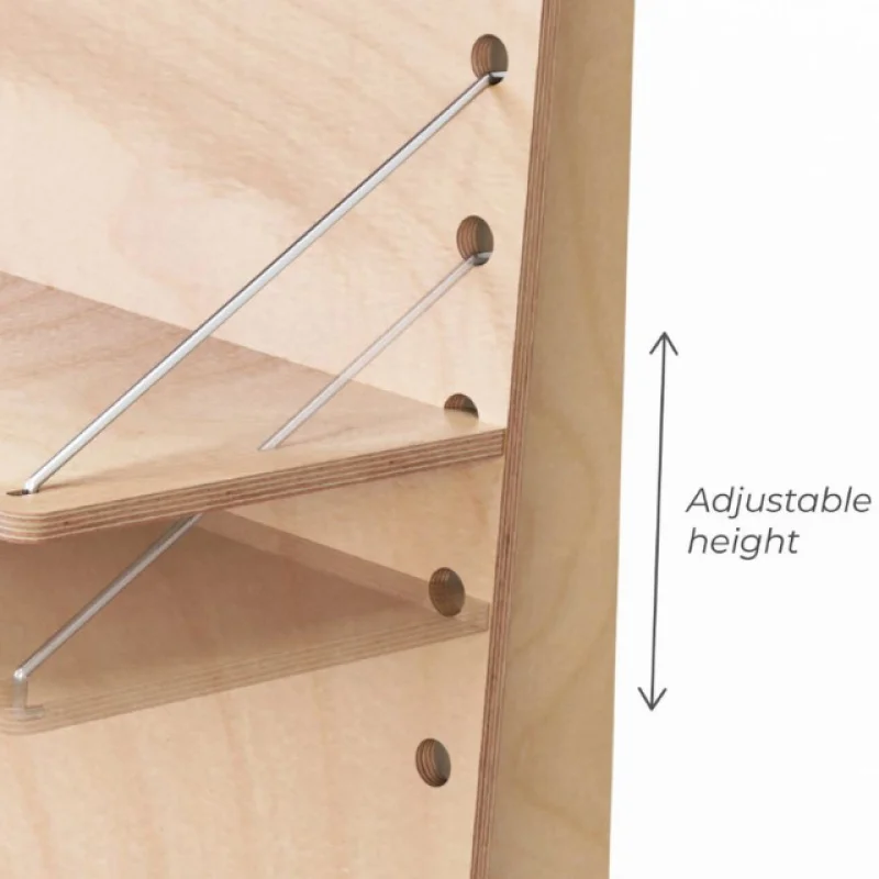 Custom. قابل للتعديل المحمولة 600 مللي متر تخصيص رف سوبر ماركت خشبي رفوف متعددة الاستخدامات فساتين خفيفة واجب بوتيك التي شيرت S