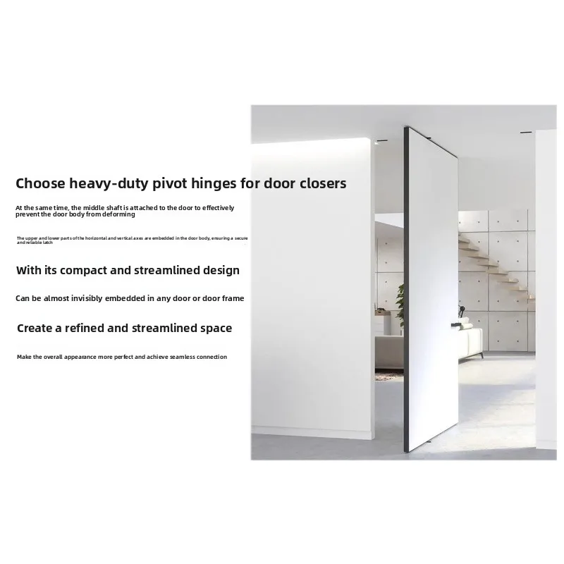 Heaven and earth shaft hinge invisible hinge automatic rebound positioning door closer up and down rotation off-axis door hardwa