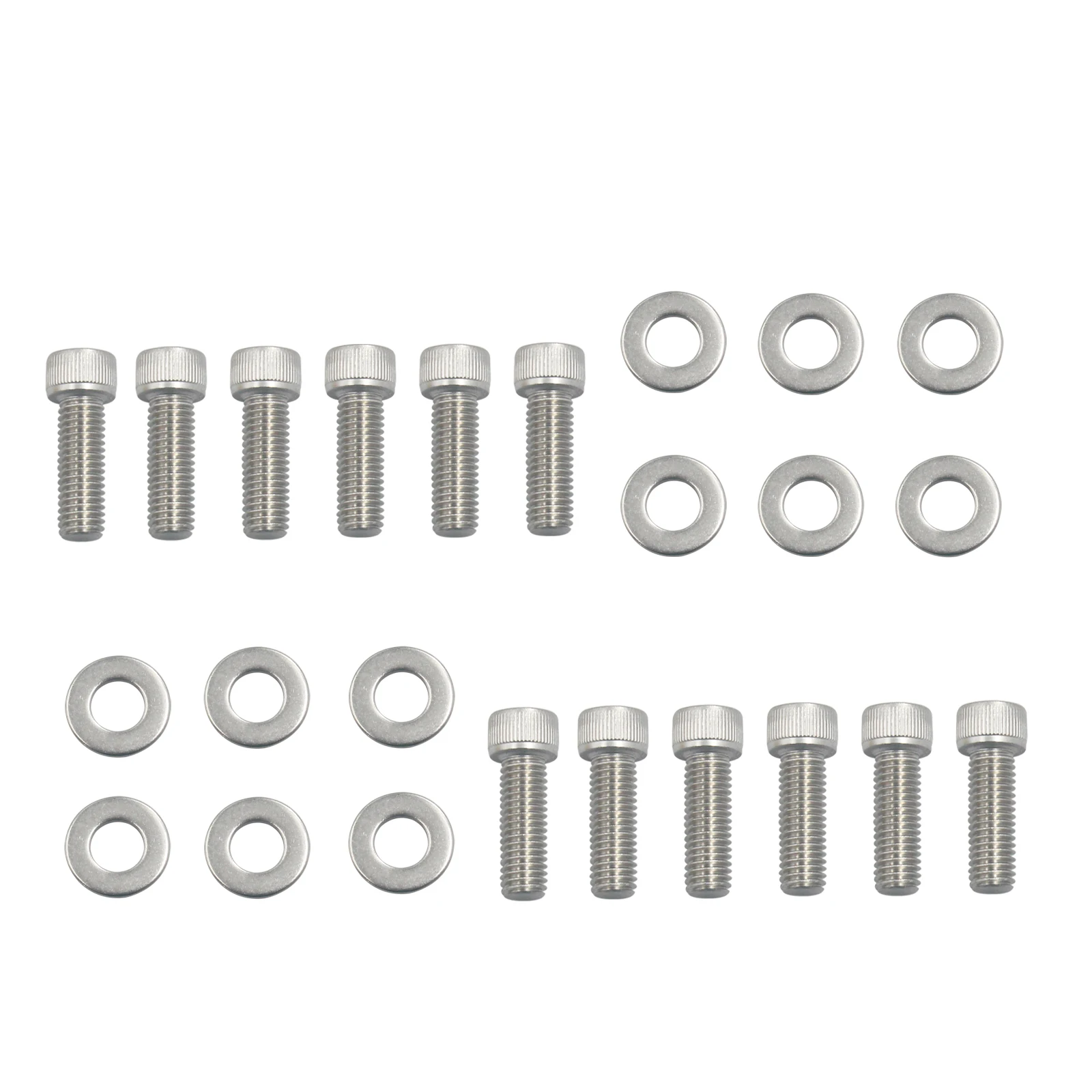 Header Bolts Stainless Steel Kit For SBC Small Block Chevy 283 327 350 383 400 TPI