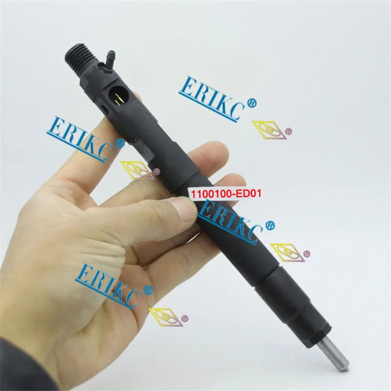 ERIKC 1100100-ED01 New Diesel Common Rail Injector 1100-100-ED01 28231014 for Delphi Great Wall Hover V200 & X200 2.0L